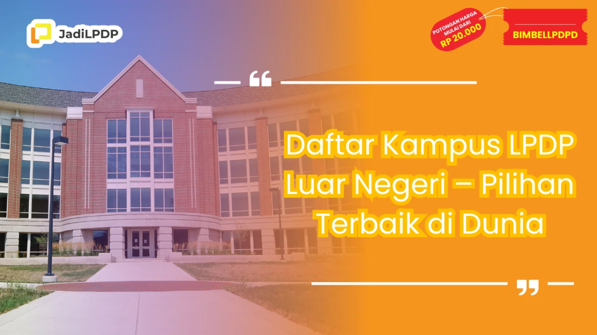 Daftar Kampus LPDP Luar Negeri
