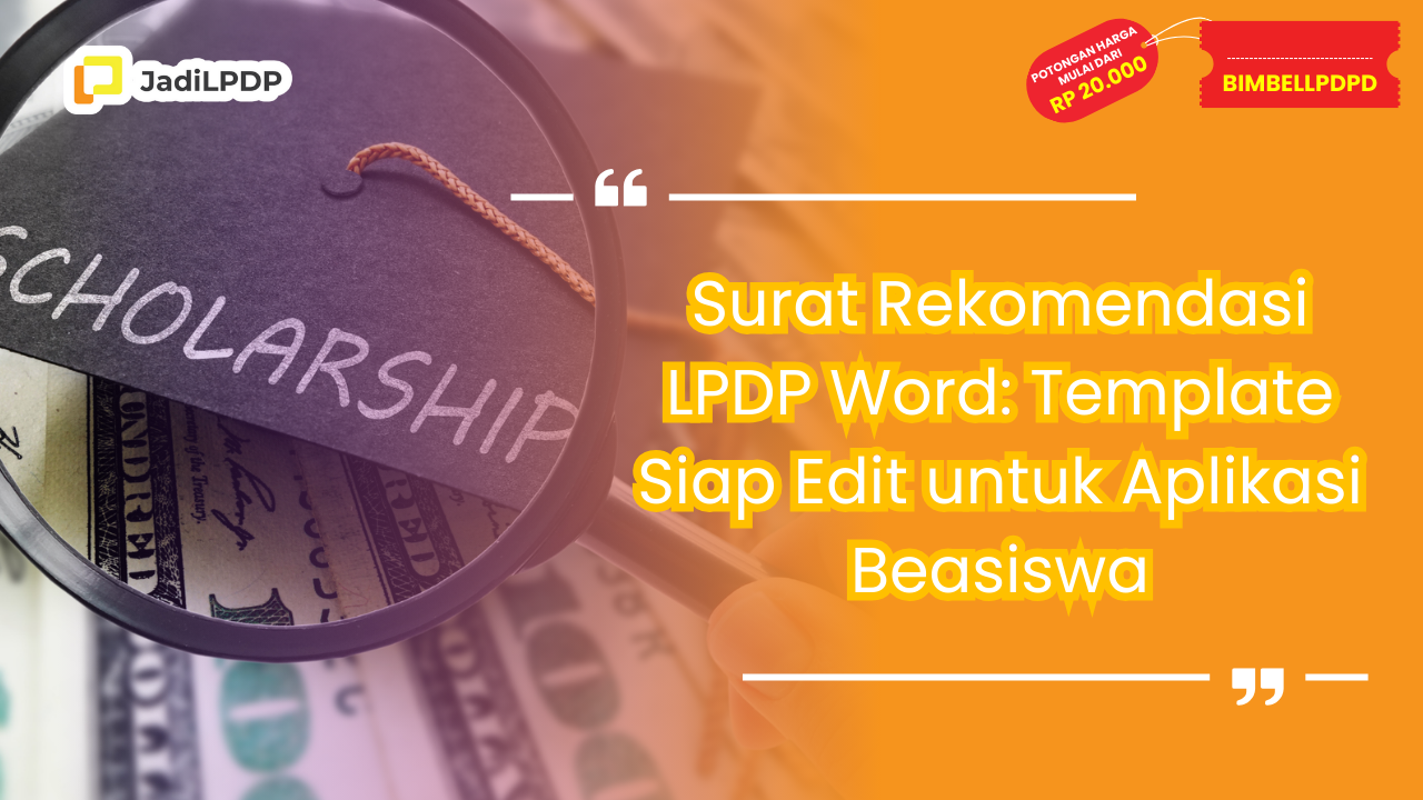Surat Rekomendasi LPDP Word