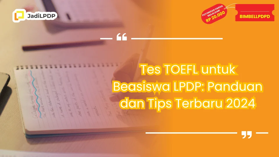 Tes TOEFL untuk Beasiswa LPDP