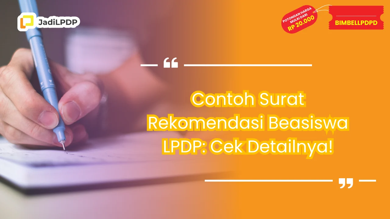 Contoh Surat Rekomendasi Beasiswa LPDP
