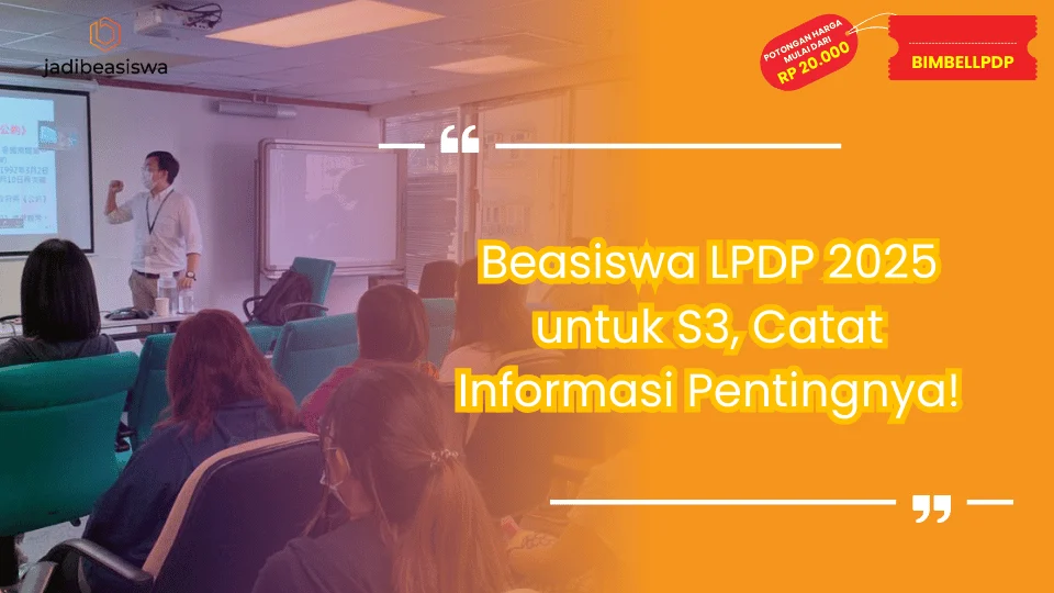 Beasiswa LPDP 2025 untuk S3