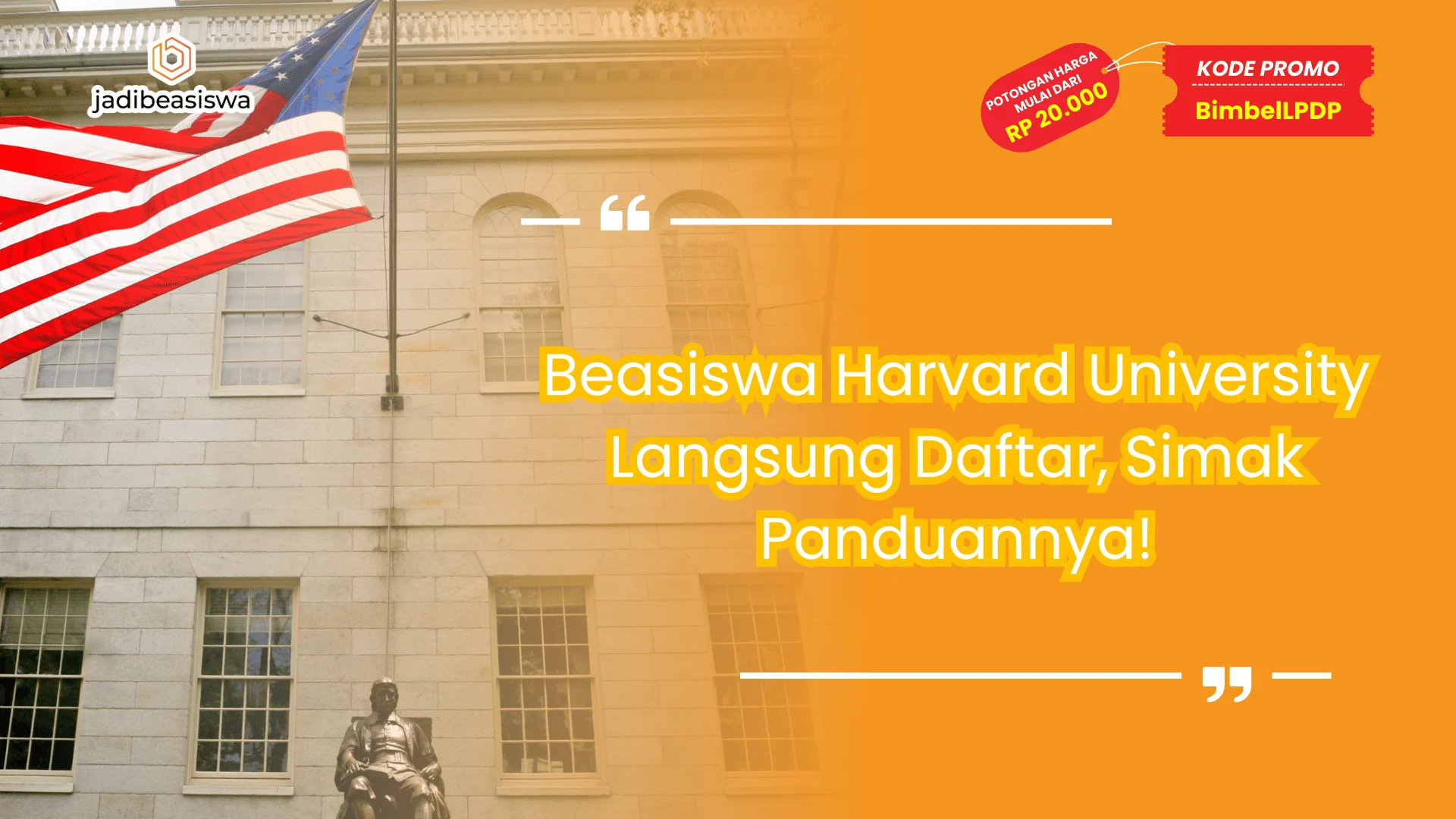 Beasiswa Harvard University Langsung Daftar