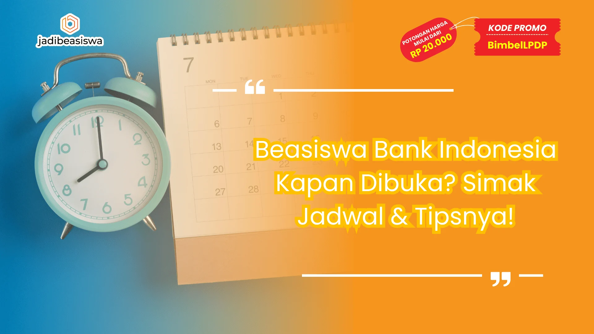 Beasiswa Bank Indonesia Kapan Dibuka