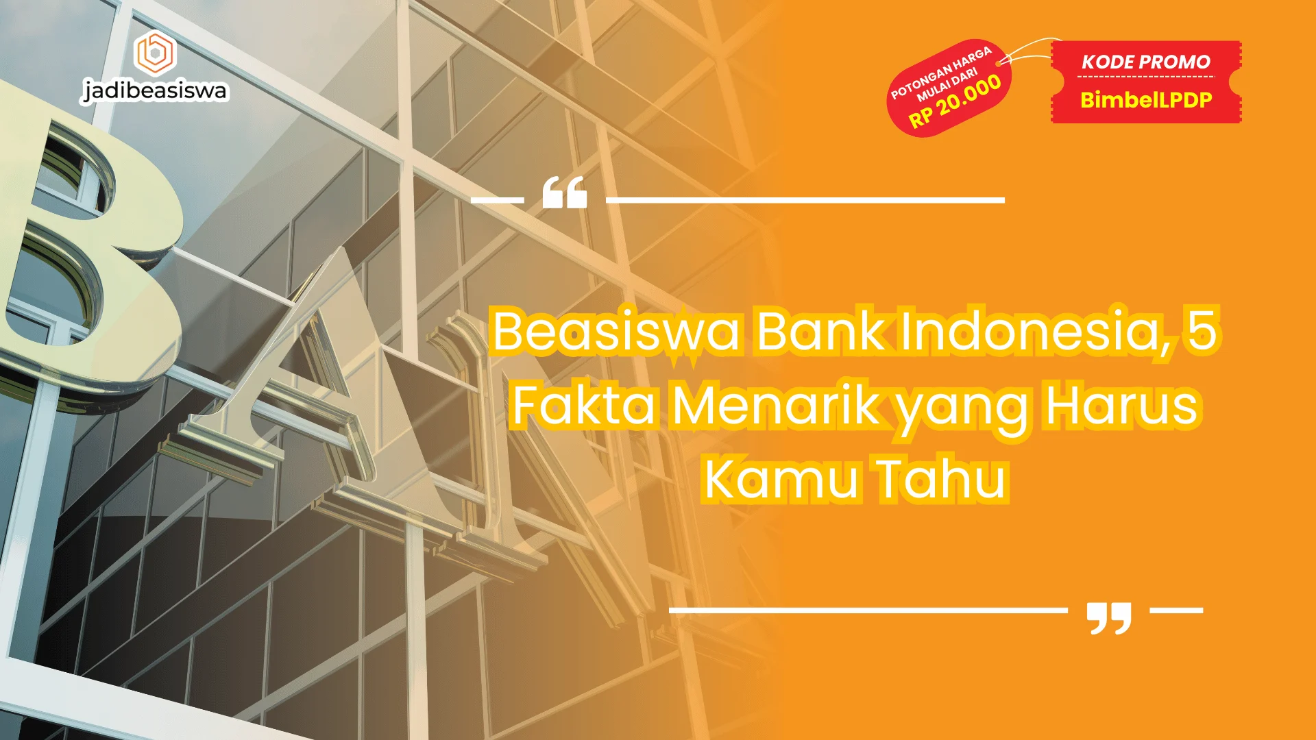 Beasiswa Bank Indonesia
