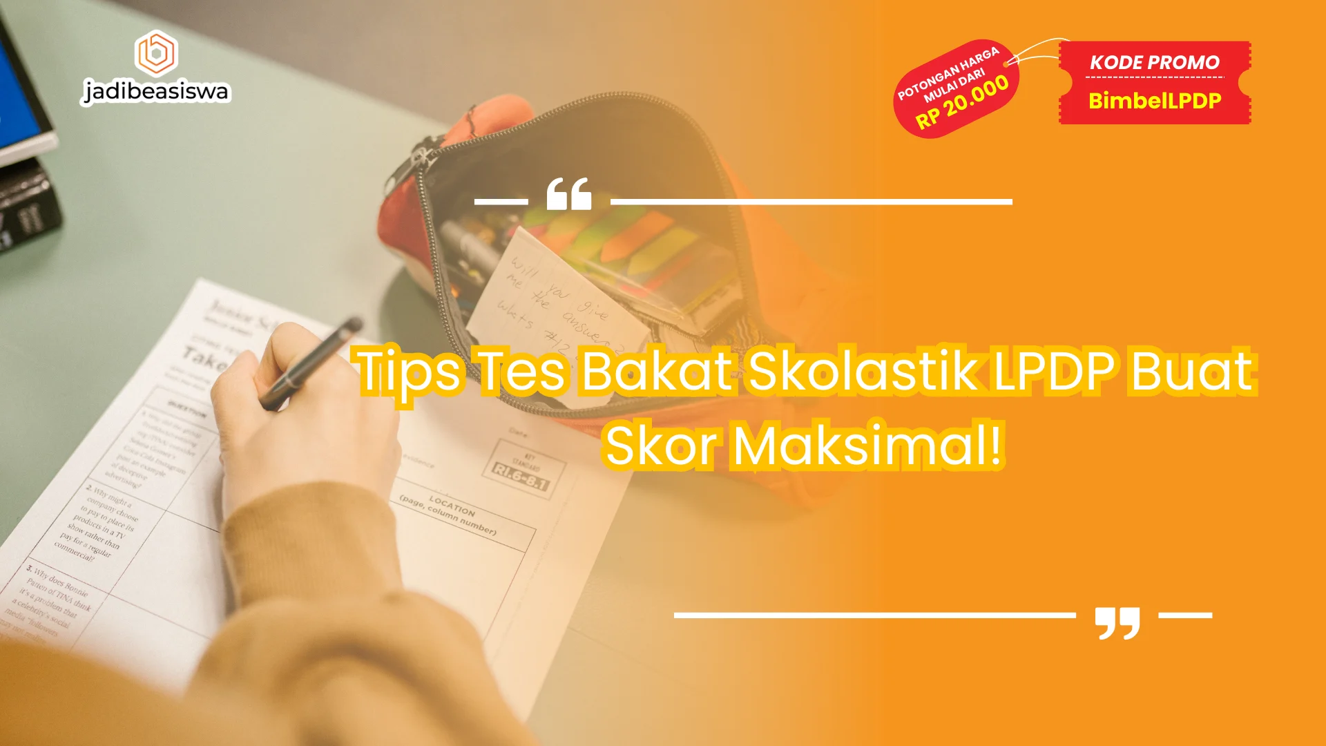 Tips tes bakat skolastik LPDP