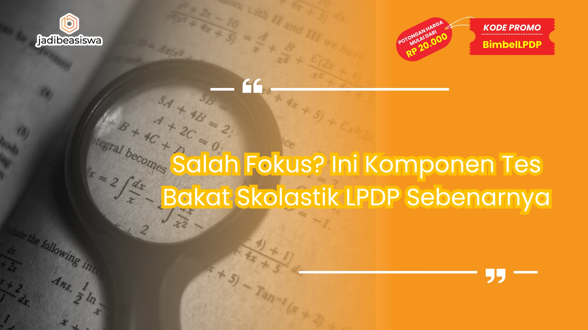Komponen tes bakat skolastik LPDP