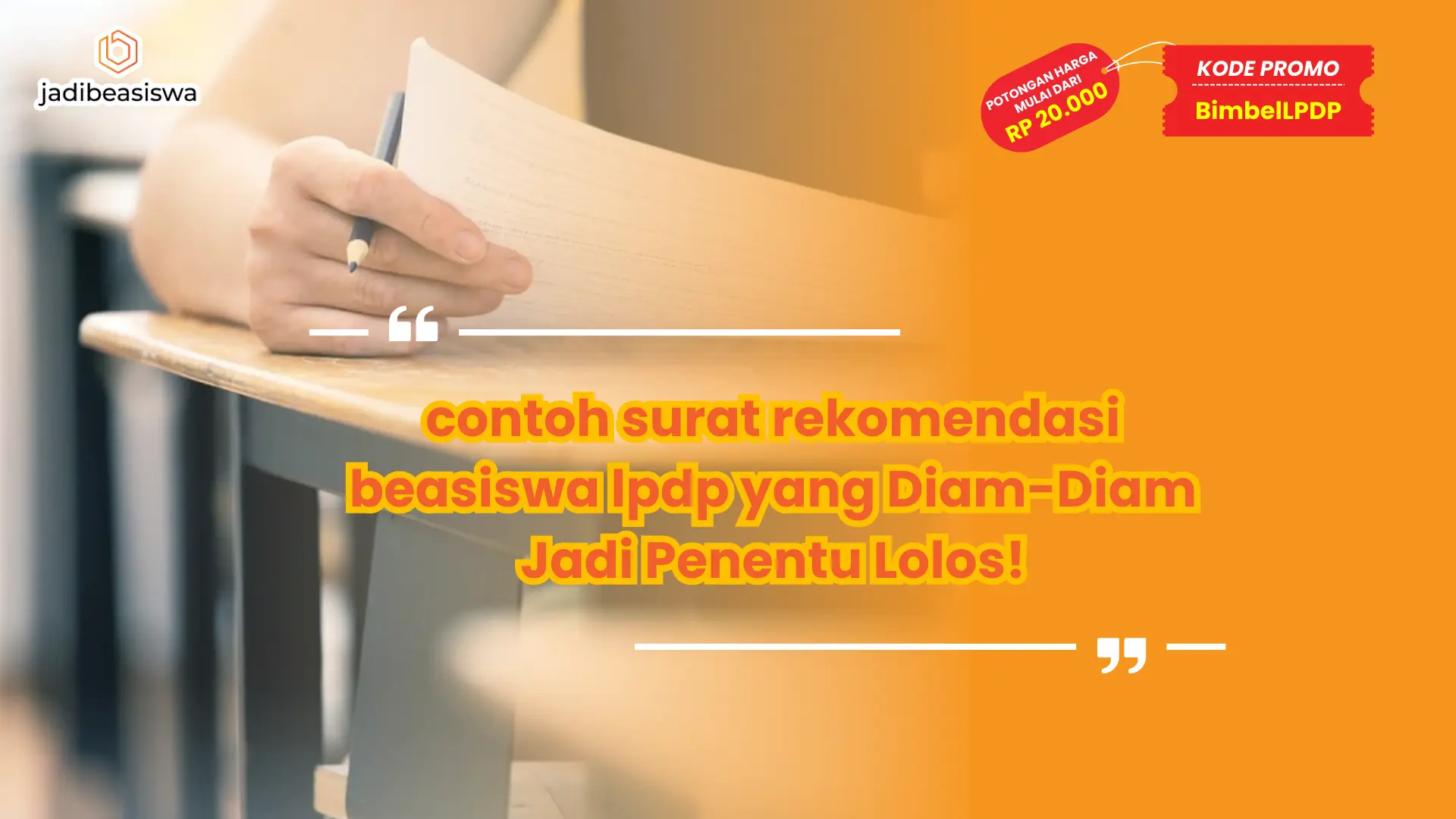 contoh surat rekomendasi beasiswa lpdp