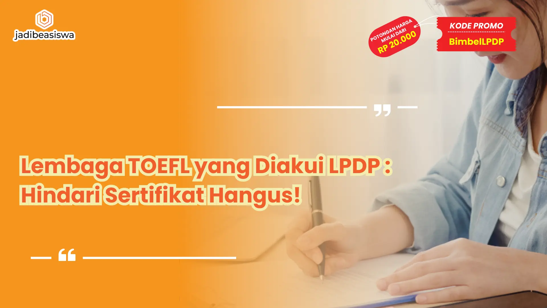 lembaga TOEFL yang diakui LPDP