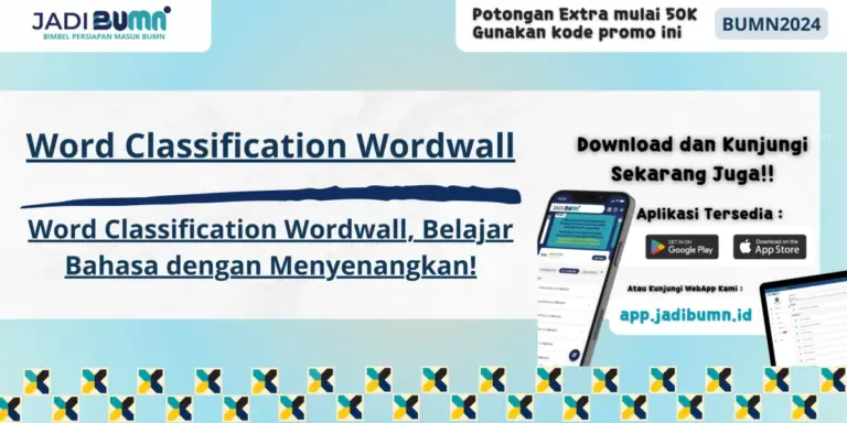 Word Classification Wordwall, Belajar Bahasa dengan Menyenangkan!