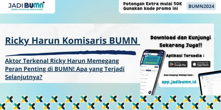 Ricky Harun Komisaris BUMN