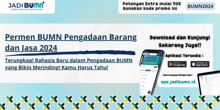 Permen BUMN Pengadaan Barang dan Jasa 2024