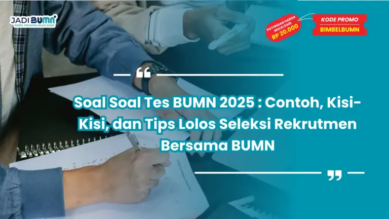soal soal tes bumn