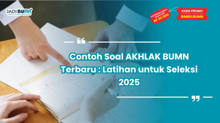 contoh soal akhlak bumn