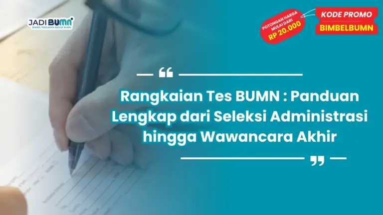 rangkaian tes bumn