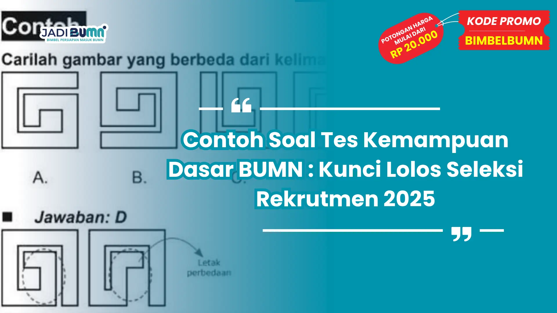 contoh soal tes kemampuan dasar bumn