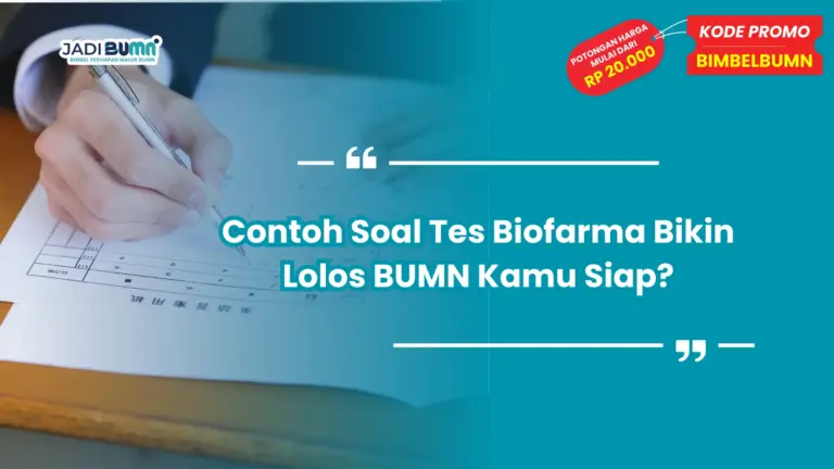 contoh soal tes biofarma