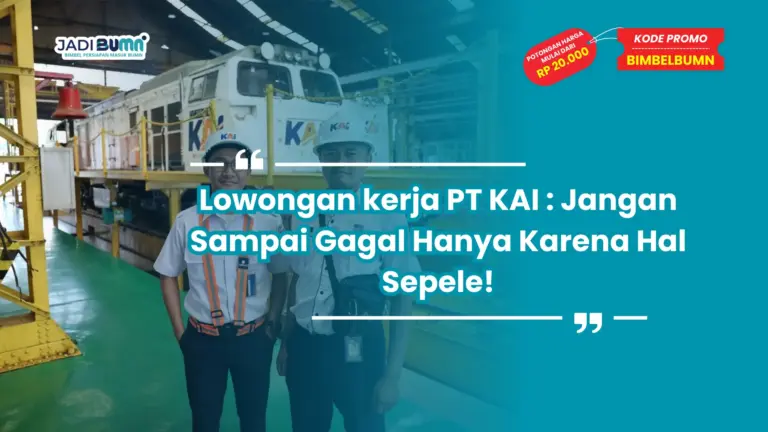 lowongan kerja pt kai