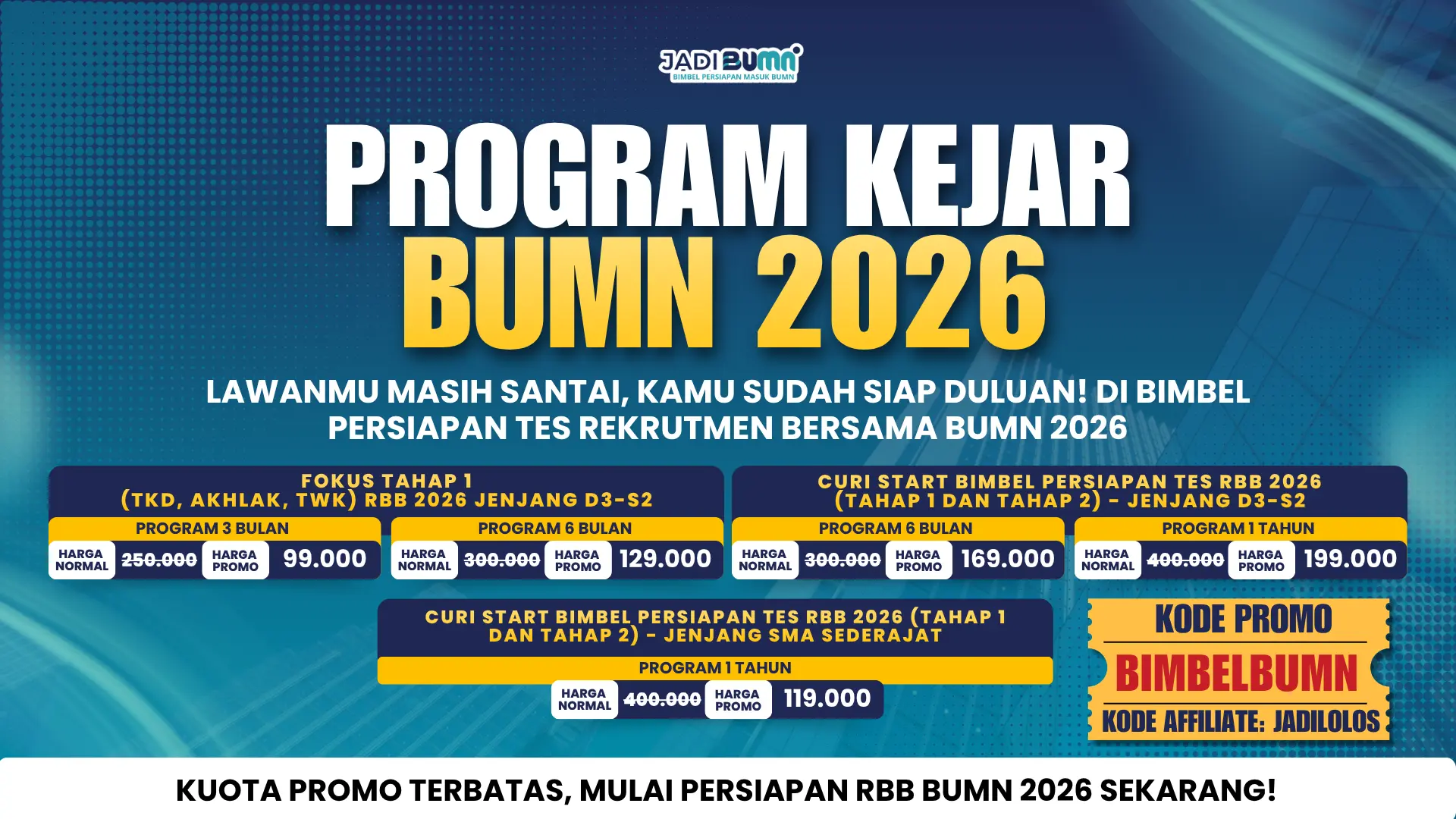 PROMO WEB ARTIKEL (20 MEI 2026) - KODE PROMO BIMBELBUMN