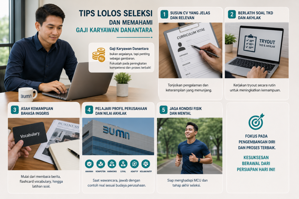 4. Tips Lolos Seleksi dan Memahami Gaji Karyawan Danantara