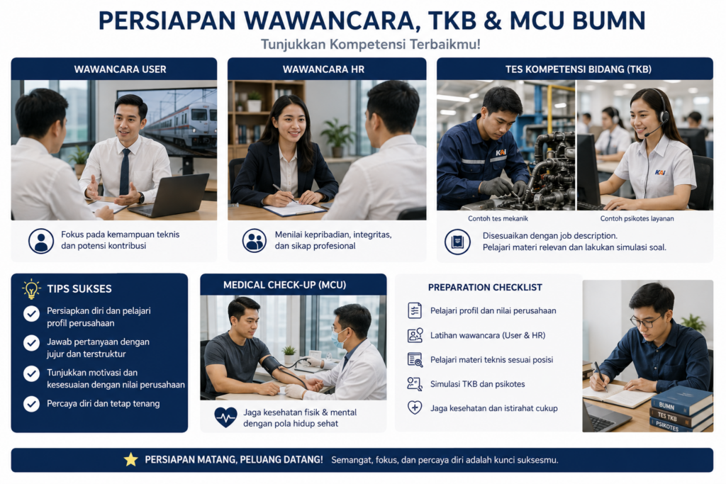 5. Menyiapkan Diri Menghadapi Wawancara dan TKB BUMN