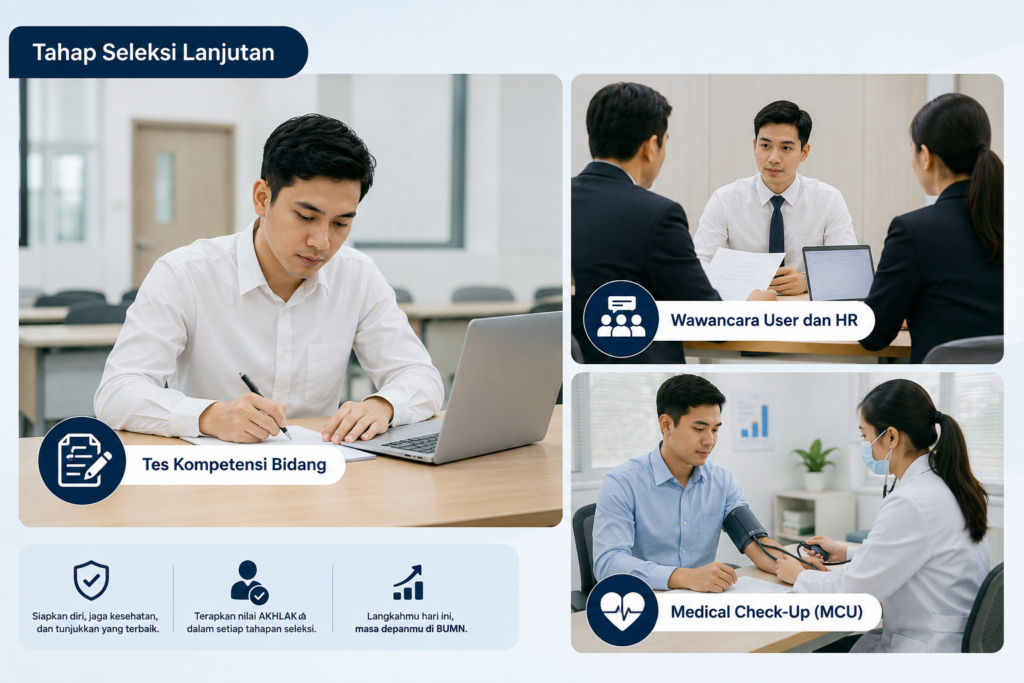 3. Menyambut Tahap Seleksi Lanjutan dan Medical Check-Up (MCU)