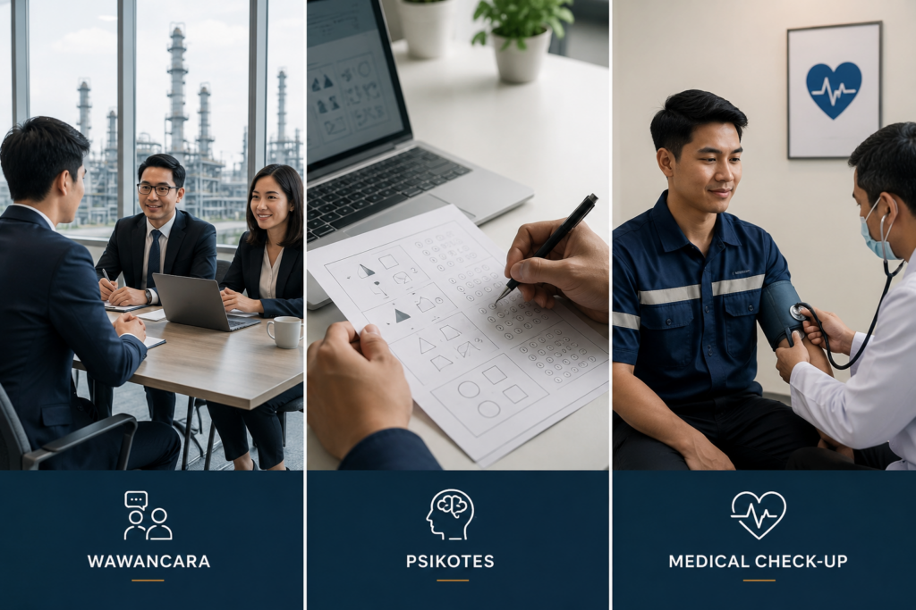 3. Wawancara, Psikotes, dan Medical Check-Up