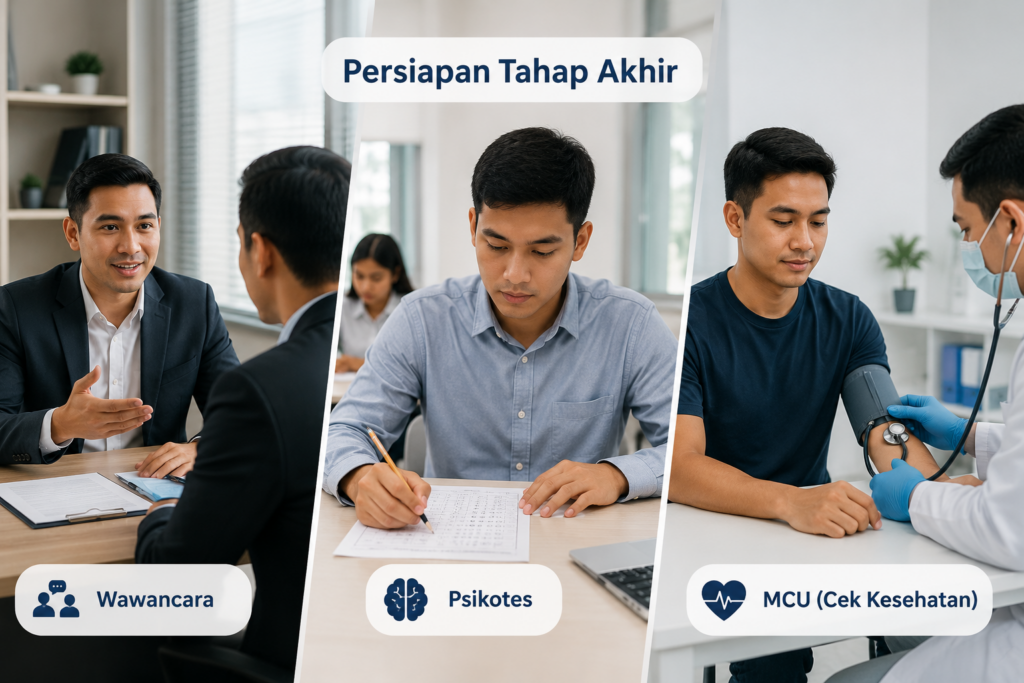 5. Mematangkan Persiapan Wawancara, Psikotes, dan MCU