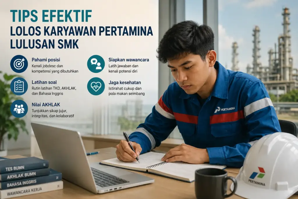 3. Tips Efektif Lolos Karyawan Pertamina Lulusan SMK