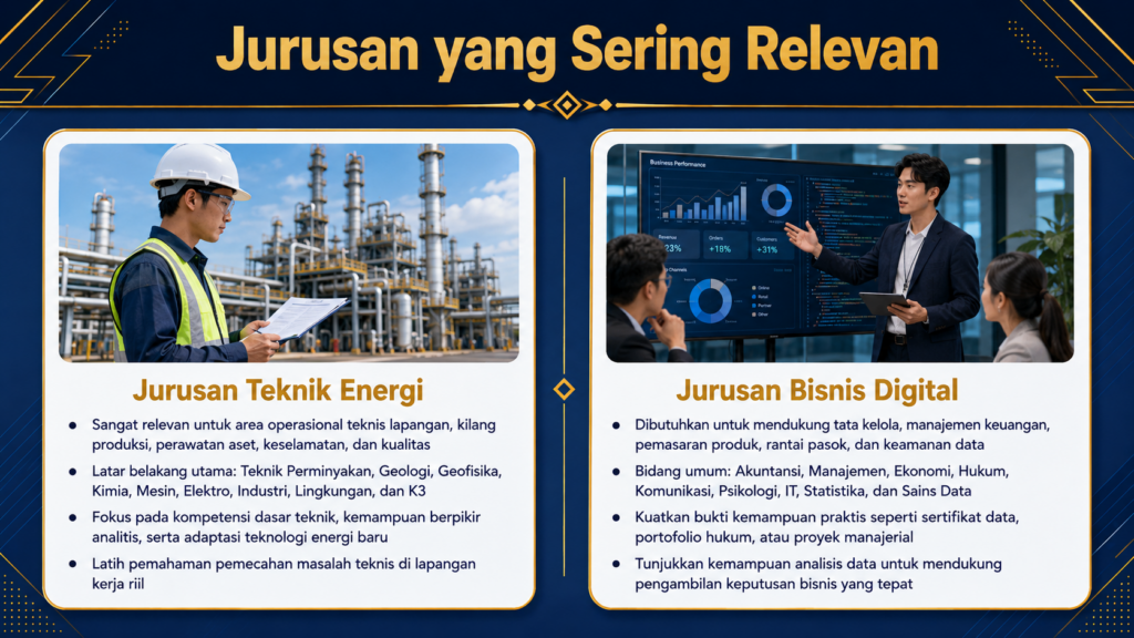 kerja di pertamina harus lulusan apa