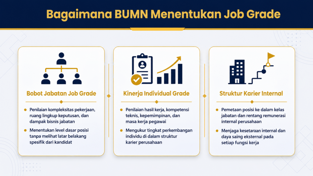 Beda sistem grading gaji BUMN untuk Fresh Graduate vs Prohire