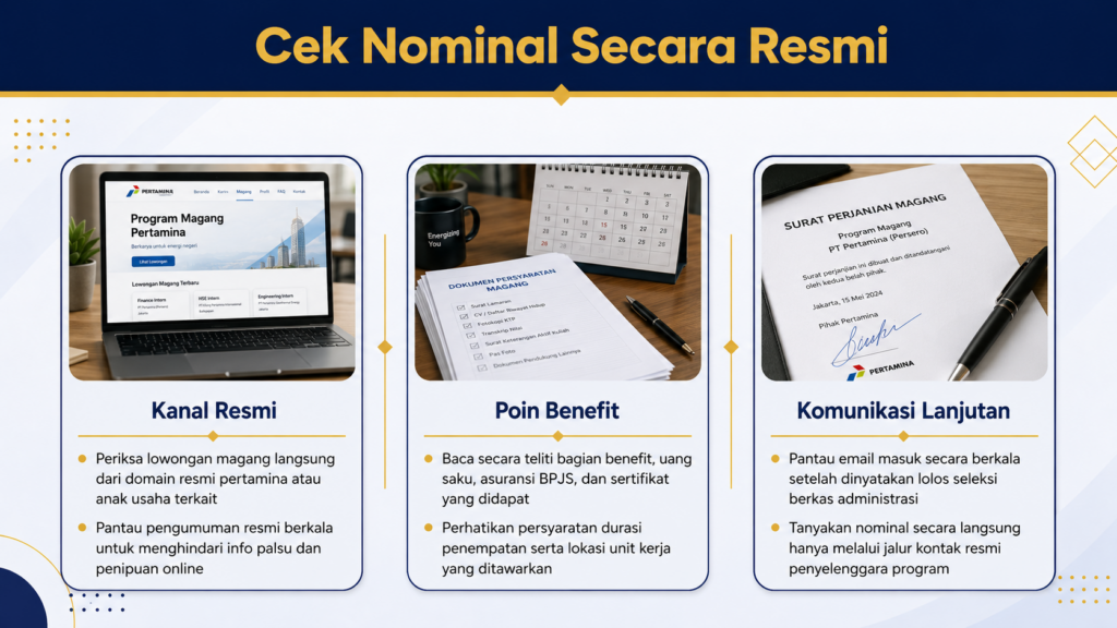 gaji internship pertamina