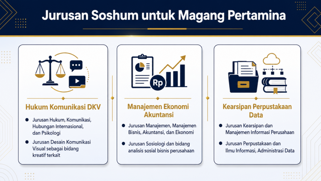 Jurusan rumpun soshum yang bisa magang di Pertamina