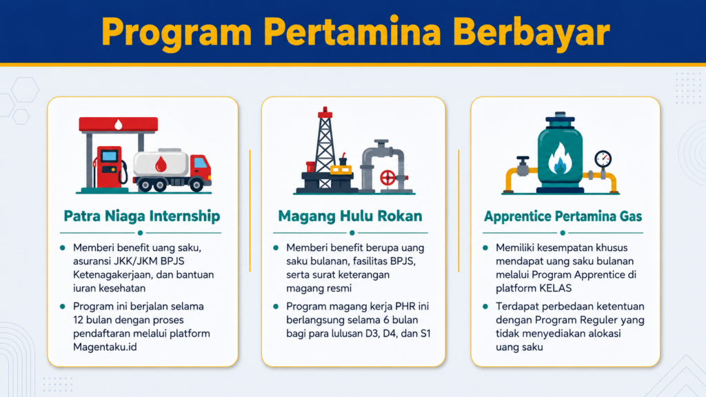 magang di pertamina apakah digaji