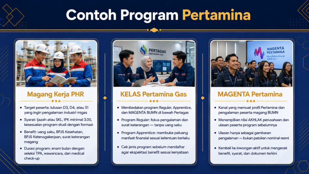 gaji magang di pertamina