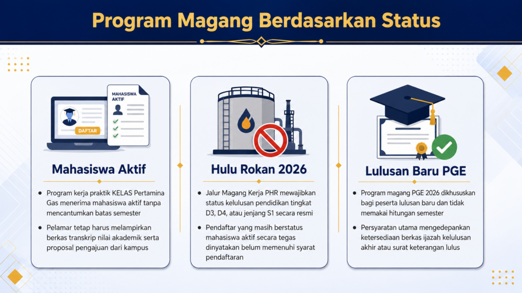 Magang di Pertamina minimal semester berapa