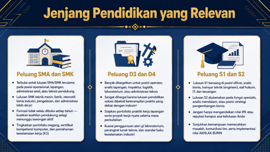 kerja di pertamina harus lulusan apa