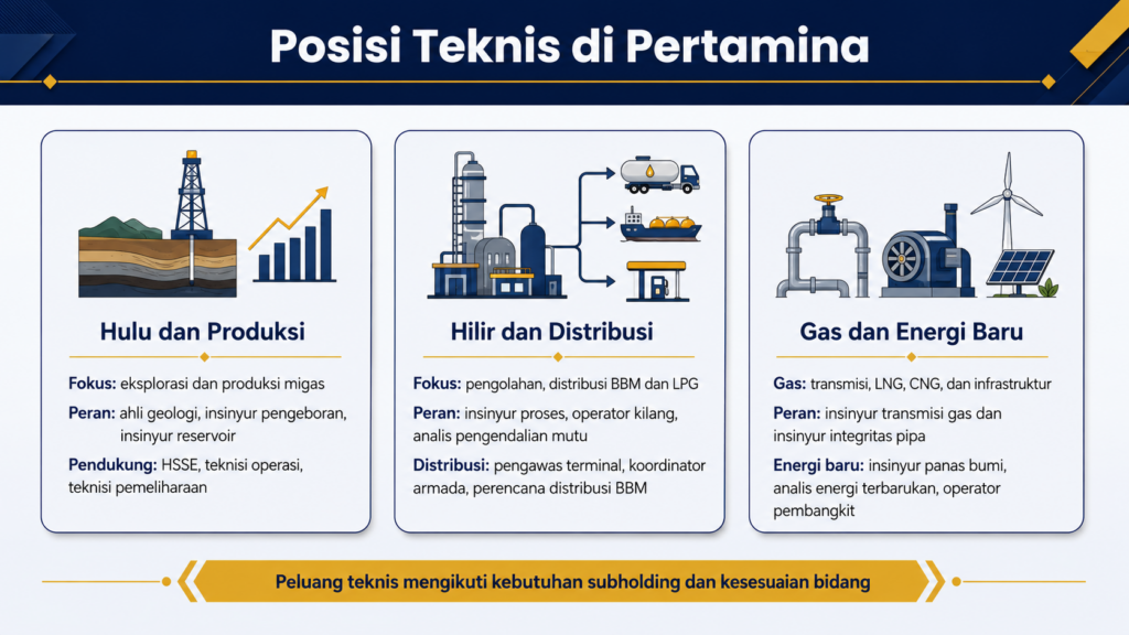 Posisi pekerjaan di Pertamina apa saja
