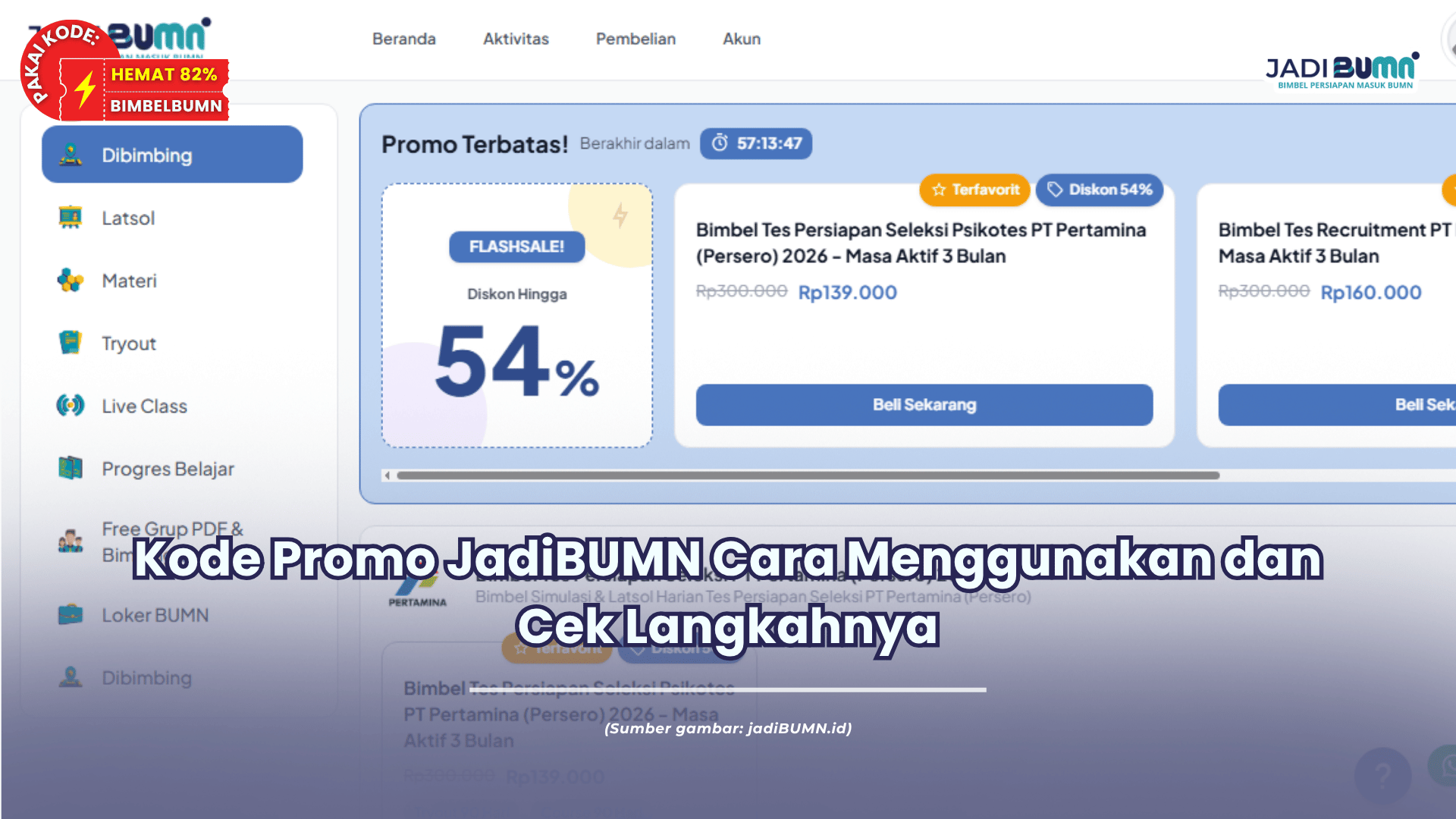 Kode Promo JadiBUMN Cara Menggunakan dan Cek Langkahnya