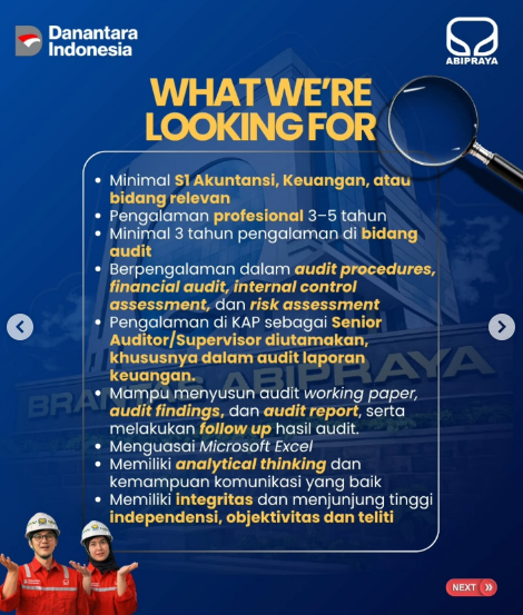 posisi yang dibuka pt brantas