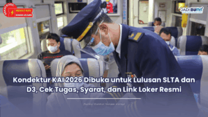 Kondektur KAI 2026 Dibuka untuk Lulusan SLTA dan D3, Cek Tugas, Syarat, dan Link Loker Resmi