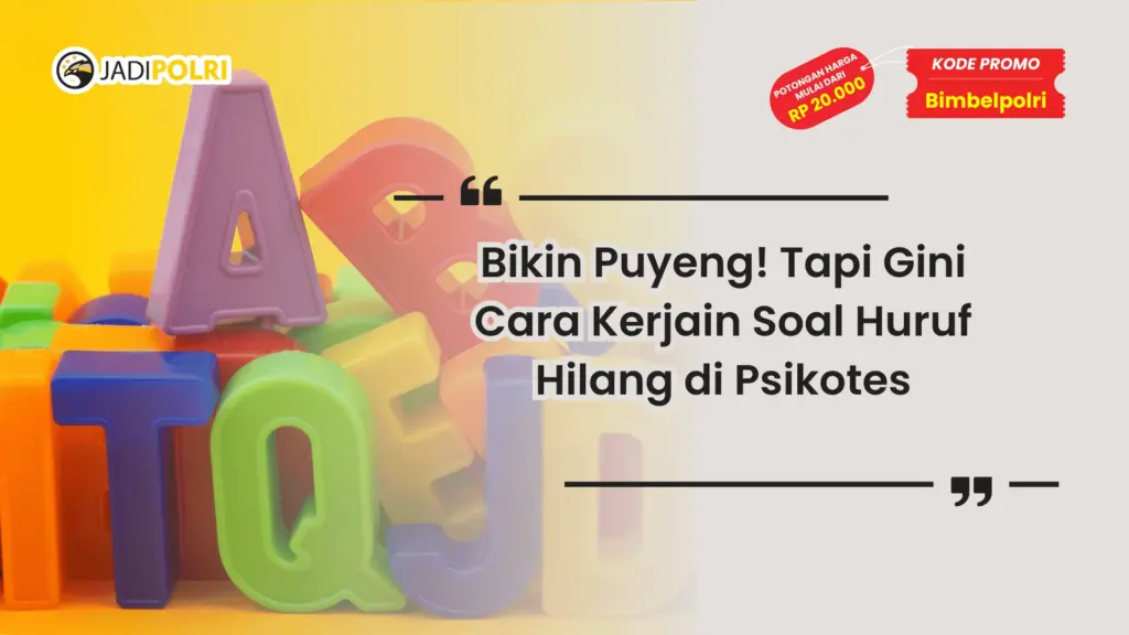 soal psikotes huruf hilang
