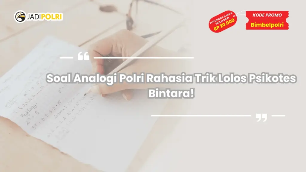 Soal Analogi Polri
