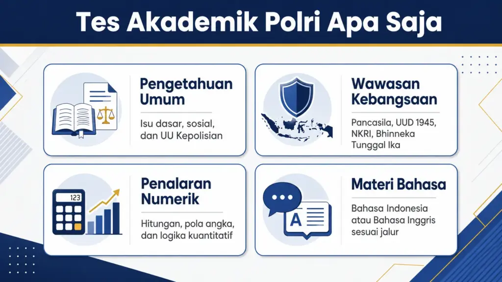 tes akademik polri apa saja