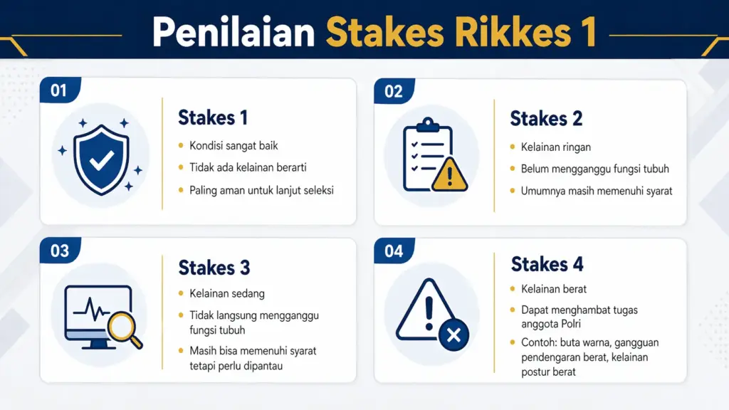 rikkes 1 polri meliputi apa saja
