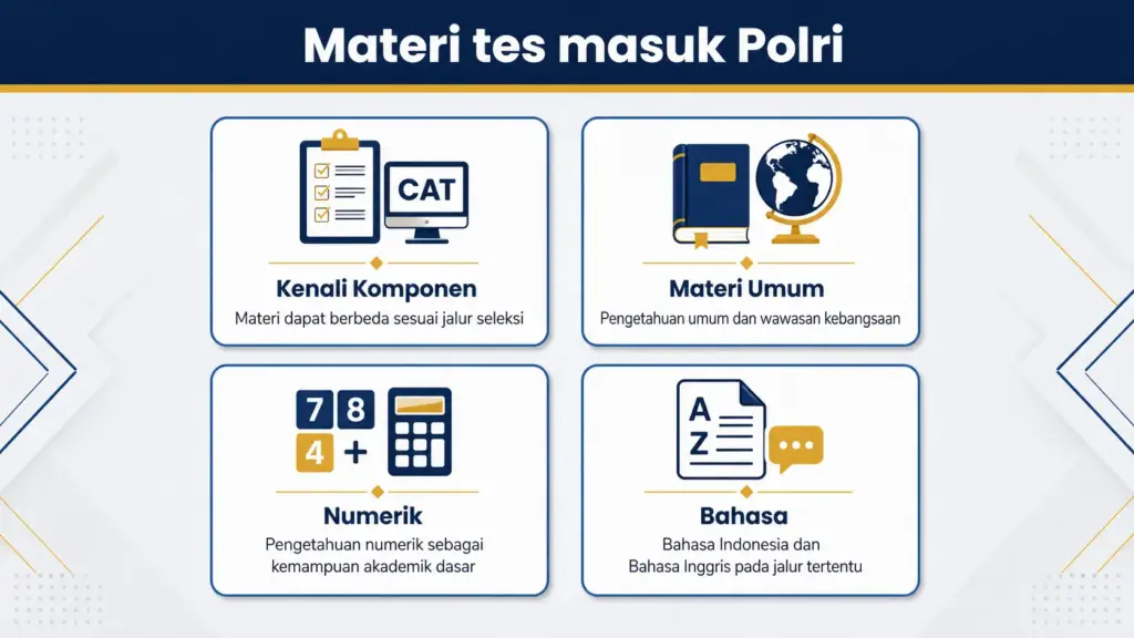 Materi tes masuk Polri