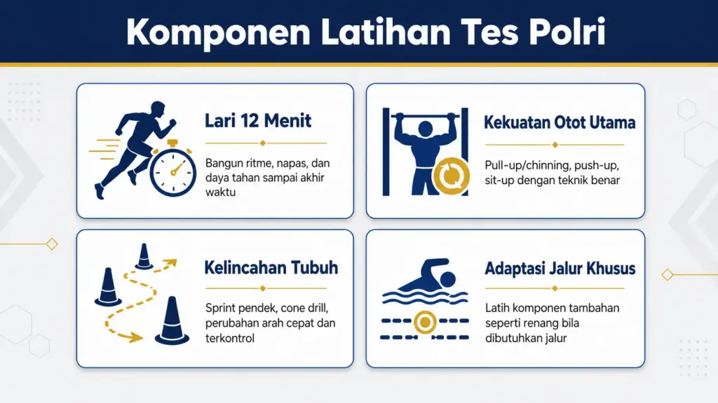 Latihan fisik tes Polri