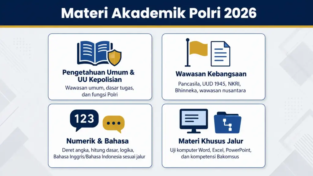 Materi tes masuk Polri