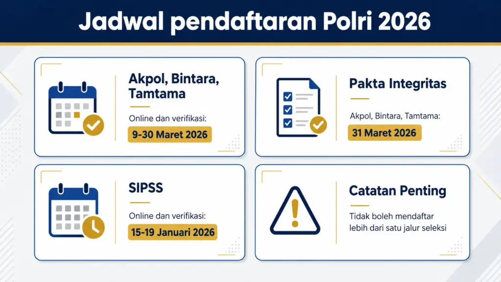 jadwal pendaftaran polri