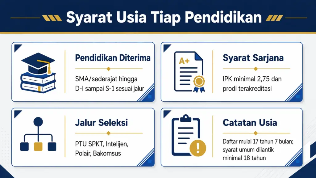 batas umur bintara polri