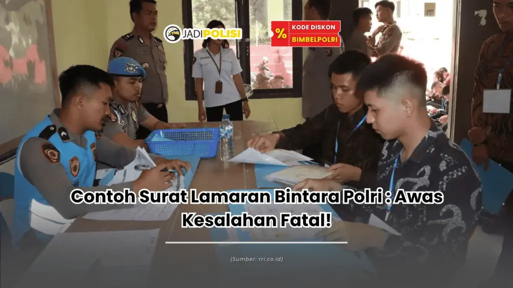 contoh surat lamaran bintara polri